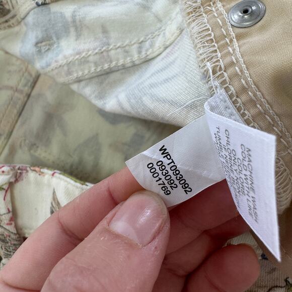 J.Jill Jeans Womens 2 Petite White Floral Denim Slim Ankle Authentic Fit‎ Cotton - Picture 6 of 9